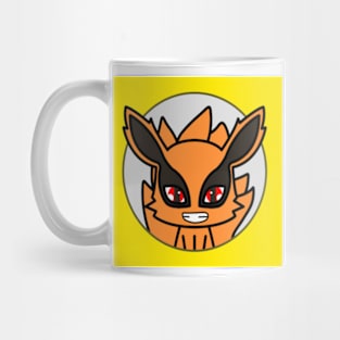 Kurama Naruto Chibi Anime Art (Yellow Background) Mug